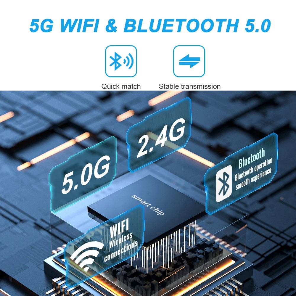 Wired to Wireless CarPlay and Android Auto 2 in 1 Mini Adapter