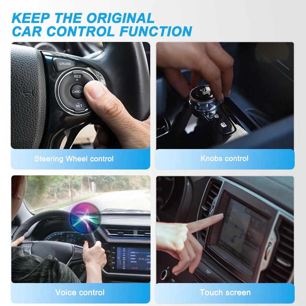 Wired to Wireless CarPlay and Android Auto 2 in 1 Mini Adapter